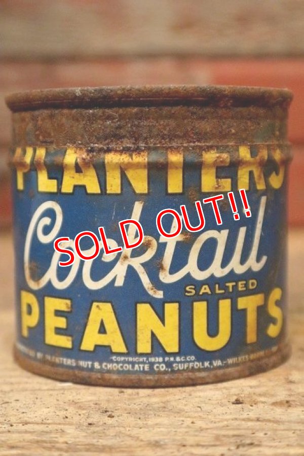 画像3: dp-220901-54 PLANTERS / MR.PEANUT 1950's-1960's Cocktail Peanuts Tin Can