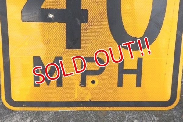 画像3: dp-220901-45 Road Sign / 40 M.P.H
