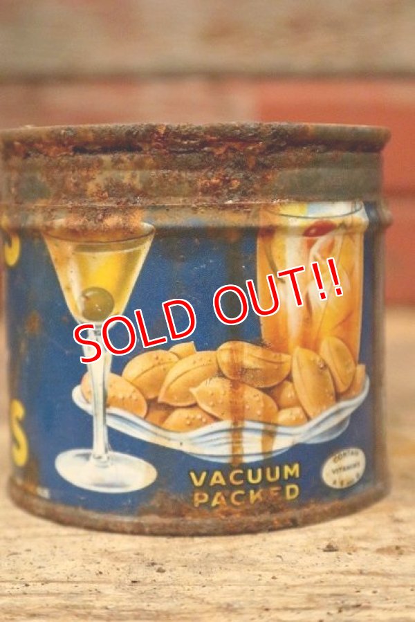 画像4: dp-220901-54 PLANTERS / MR.PEANUT 1950's-1960's Cocktail Peanuts Tin Can