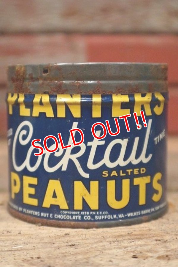 画像3: dp-220901-52 PLANTERS / MR.PEANUT 1940's-1950's Cocktail Peanuts Tin Can