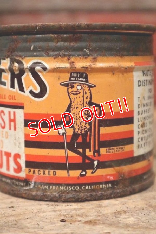 画像3: dp-220901-51 PLANTERS / MR.PEANUT 1930's-1940's SPANISH PEANUT Can