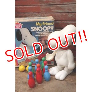 画像: ct-220719-02 Snoopy / Hasbro 1979 My Friend Snoopy Bowling Toy