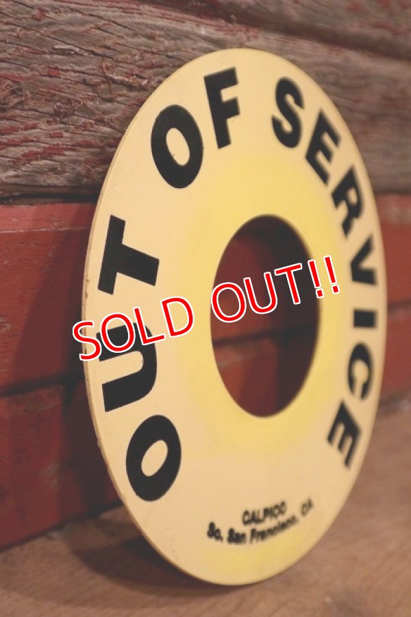 画像4: dp-220901-107 OUT OF SERVICE /  Vintage Plastic Sign