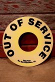画像1: dp-220901-107 OUT OF SERVICE /  Vintage Plastic Sign
