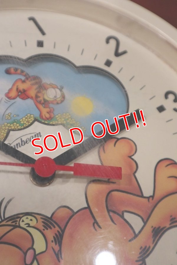 画像6: ct-220901-14 Garfield / Sunbeam 1980's Wall Clock