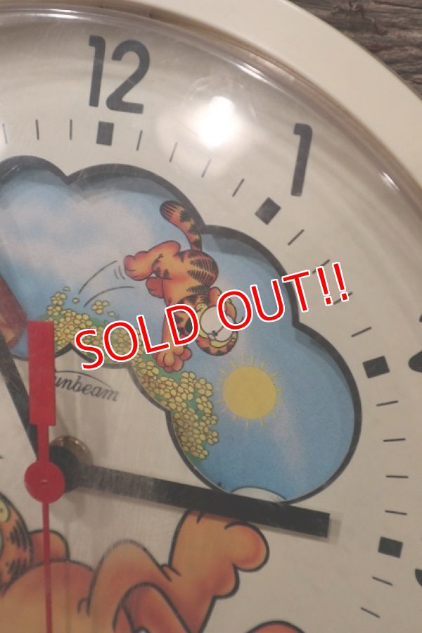 画像4: ct-220901-14 Garfield / Sunbeam 1980's Wall Clock