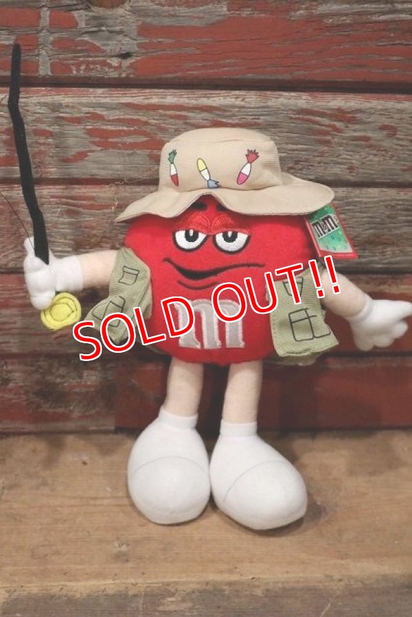 画像1: ct-220601-01 MARS / M&M's 2000's Plush Doll "Fisherman Red"