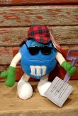 画像1: ct-220601-01 MARS / M&M's 2002 Plush Doll "Shoveling snow Blue"