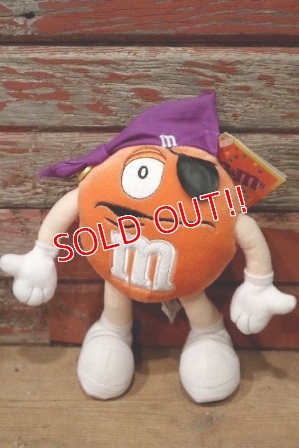 画像1: ct-220601-01 MARS / M&M's 2002 Plush Doll "Pirate Orange"