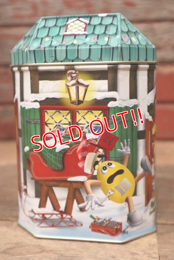 画像4: ct-220601-01 MARS / M&M's 1999 Christmas Village Series Number 10 Canister Can