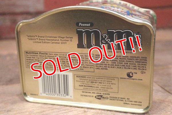画像8: ct-220601-01 MARS / M&M's 2001 Christmas Village Series Number 12 Canister Can