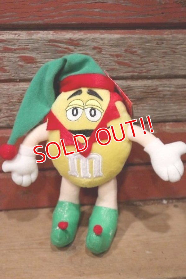 画像1: ct-220601-01 MARS / M&M's 2004 Plush Doll "Christmas Elf Yellow"