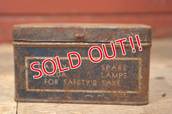 画像4: dp-220901-104 GENERAL ELECTRIC / 1940's MAZDA AUTO LAMPS Tin Can