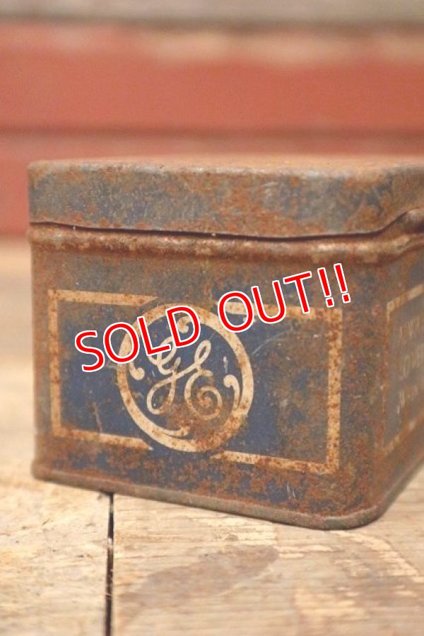画像2: dp-220901-104 GENERAL ELECTRIC / 1940's MAZDA AUTO LAMPS Tin Can
