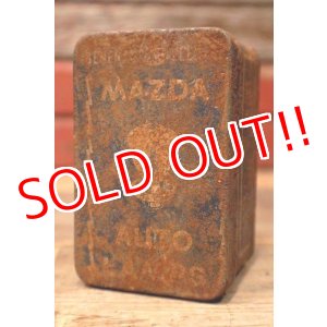 画像: dp-220901-104 GENERAL ELECTRIC / 1940's MAZDA AUTO LAMPS Tin Can