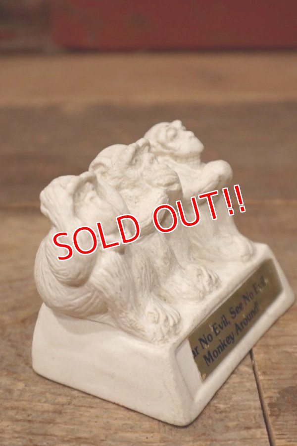 画像4: ct-220901-15 AMERICAN GREETINGS 1970's Message Doll "Hear No Evil, See No Evil Monkey Around！"