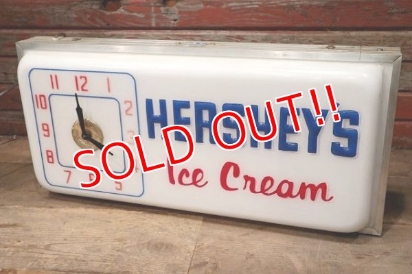 画像4: dp-221001-50 HERSHEY'S Ice Cream / 1950's-1960's Lighted Sign Clock