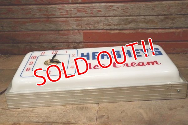 画像9: dp-221001-50 HERSHEY'S Ice Cream / 1950's-1960's Lighted Sign Clock