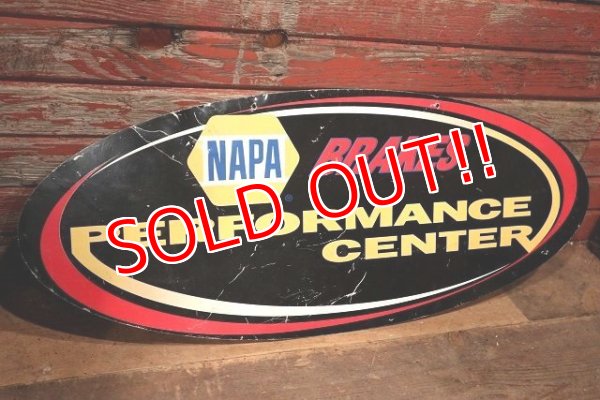 画像1: dp-221001-41 NAPA / BRAKES PERFORMANCE CENTER Metal Sign