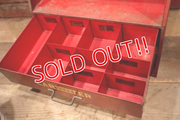 画像5: dp-221001-48 CARTER CARBURETER / 1940's Fuel Filter Metal Display Shelf Cabinet