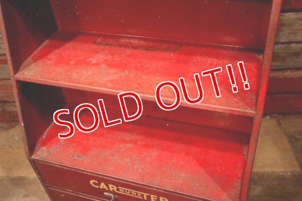画像3: dp-221001-48 CARTER CARBURETER / 1940's Fuel Filter Metal Display Shelf Cabinet