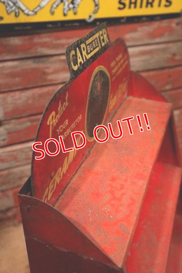 画像9: dp-221001-48 CARTER CARBURETER / 1940's Fuel Filter Metal Display Shelf Cabinet