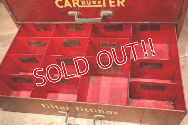 画像6: dp-221001-48 CARTER CARBURETER / 1940's Fuel Filter Metal Display Shelf Cabinet