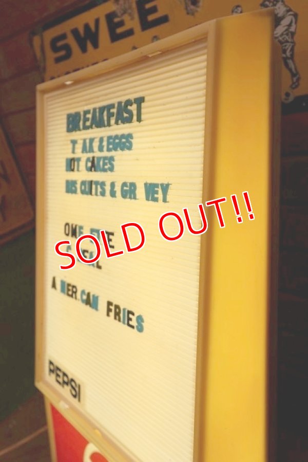 画像4: dp-221001-03 PEPSI / 1970's-1980's Lighted Menu Sign