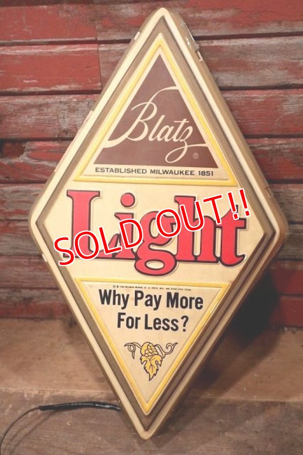画像4: dp-221001-28 Blatz Light Beer / 1980's Lighted Sign