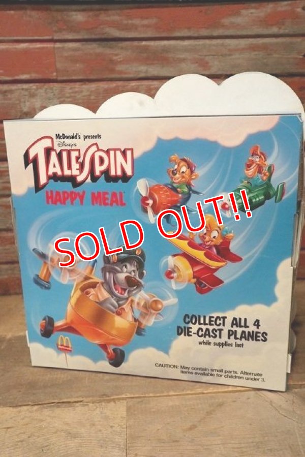 画像8: ct-221001-09 McDonald's / 1989 TALE SPIN DIE-CAST PLANES Happy Meal Display