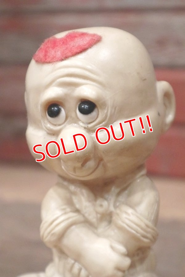 画像2: ct-220901-15 R& W BERRIES 1970's Message Doll "BALD IS BEAUTIFUL"