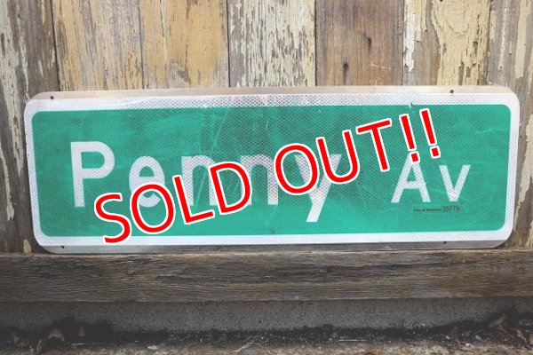 画像5: dp-221001-01 Road Sign "Penny Av"