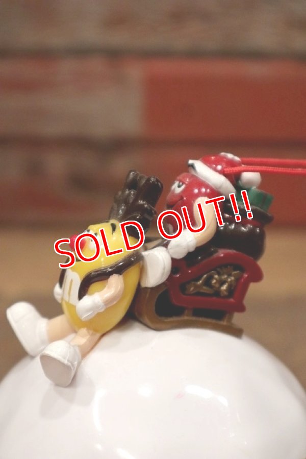 画像3: ct-220601-01 MARS / M&M's 2000's Red & Yellow Christmas Ornament Container