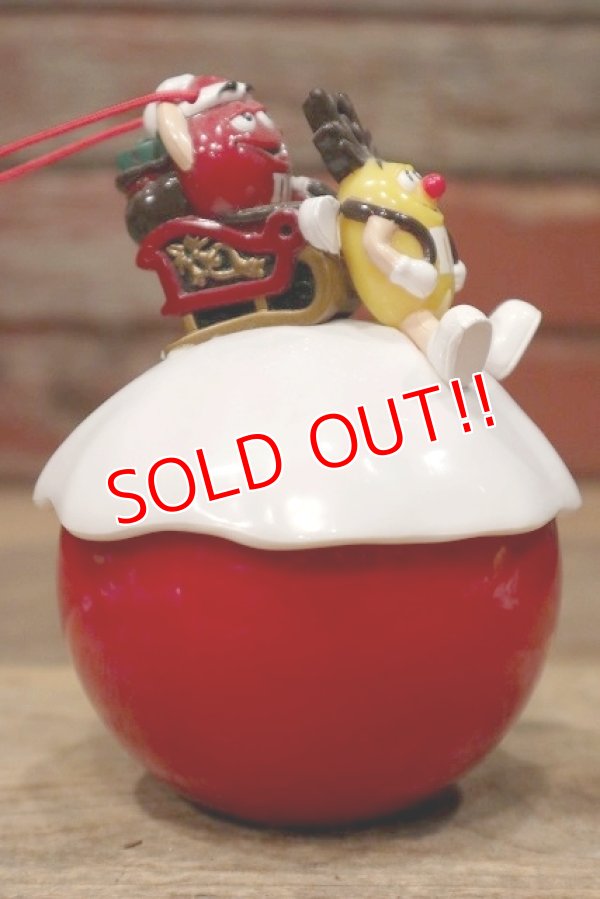 画像5: ct-220601-01 MARS / M&M's 2000's Red & Yellow Christmas Ornament Container