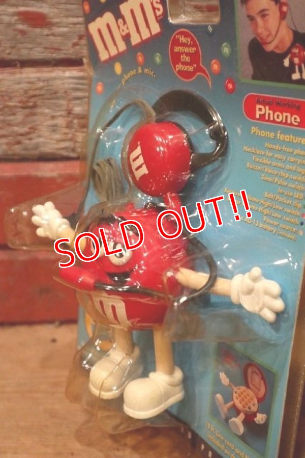 画像3: ct-220601-01 MARS / M&M's 1990's Actual Working Phone "Red"