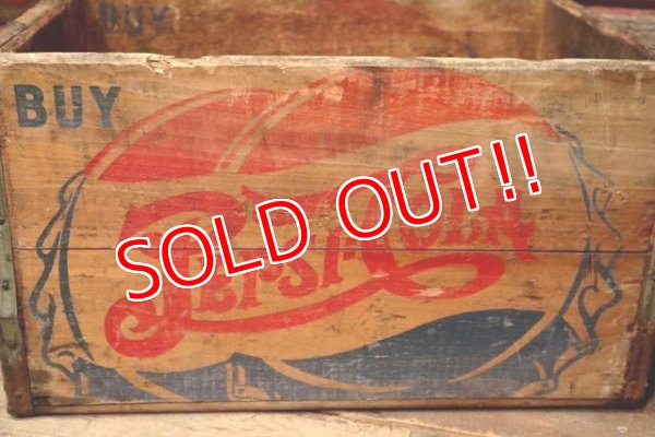画像4: dp-221101-28 PEPSI COLA / 1940's Wood Box