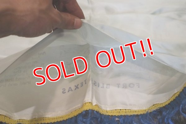 画像8: dp-221101-18 U.S.ARMY "FORT BLISS" 1950's-1960's Cushion Cover