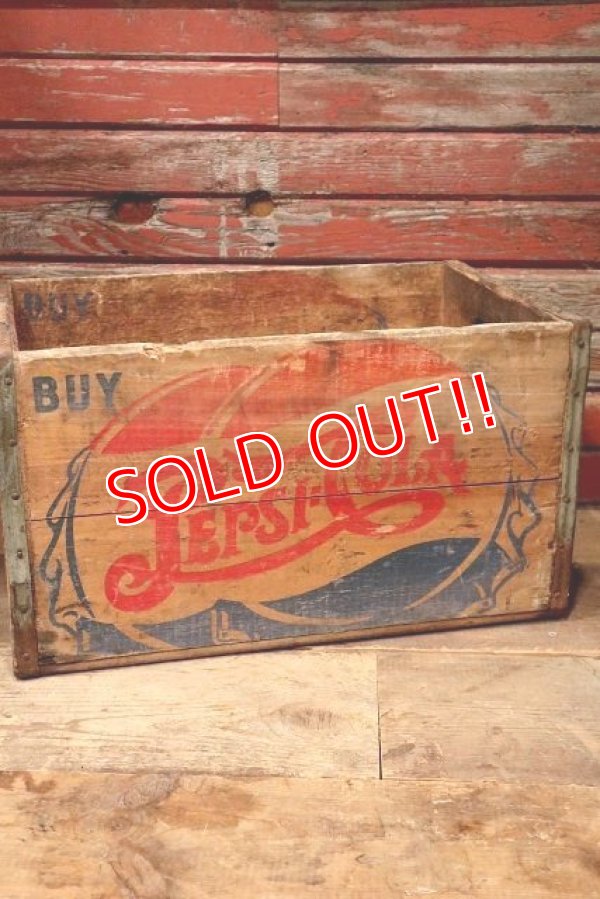 画像3: dp-221101-28 PEPSI COLA / 1940's Wood Box