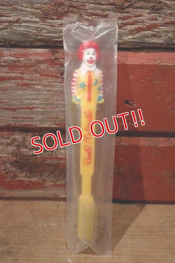 画像1: ct-221101-58 McDonald's / Ronald McDonald 1988 Toothbrush