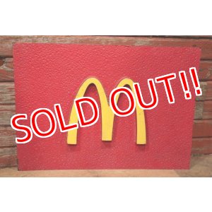 画像: dp-221101-21 McDonald's / 1980's Plastic Sign