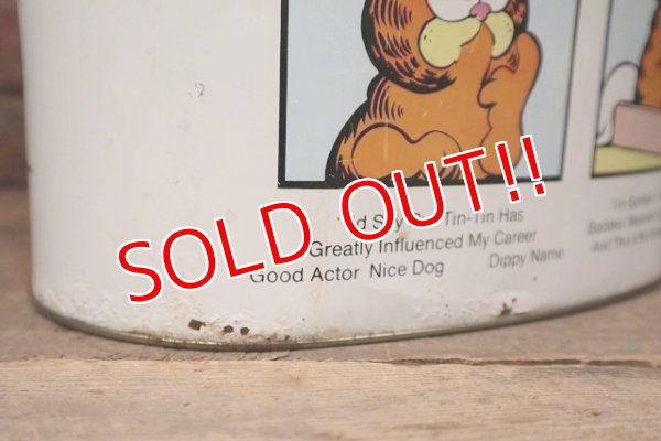 画像8: ct-221101-07 Garfield / CHEINCO 1970's-1980's Tin Trash Box