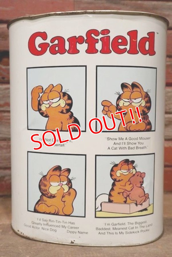 画像3: ct-221101-07 Garfield / CHEINCO 1970's-1980's Tin Trash Box