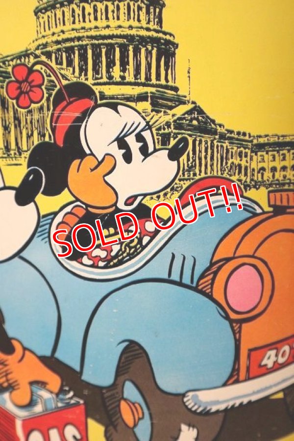 画像6: ct-221101-06 Mickey Mouse & Minnie Mouse / CHEINCO 1970's Tin Trash Box