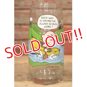 画像: gs-221101-02 McDonald's / 1983 Camp Snoopy Collection Glass "Charlie Brown"