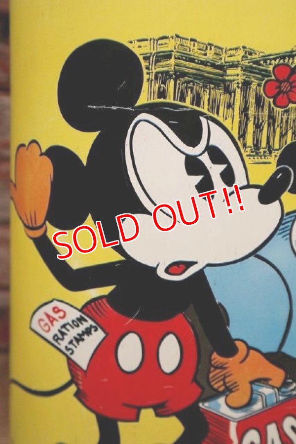 画像5: ct-221101-06 Mickey Mouse & Minnie Mouse / CHEINCO 1970's Tin Trash Box
