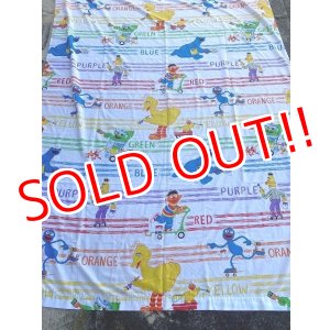 画像: ct-221101-01 SESAME STREET / 1980's Flat Sheet (Twin)