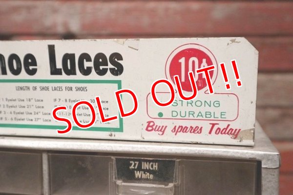 画像3: dp-221101-24 Old Hickory / Vintage Shoe Laces Store Counter Top Display