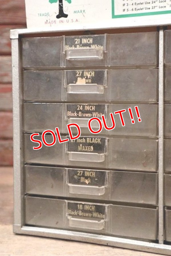 画像4: dp-221101-24 Old Hickory / Vintage Shoe Laces Store Counter Top Display