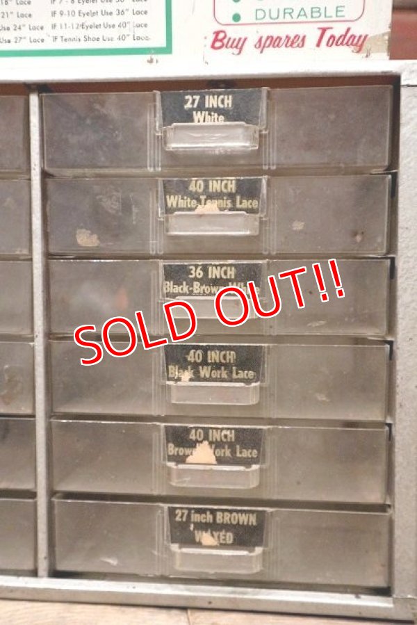 画像5: dp-221101-24 Old Hickory / Vintage Shoe Laces Store Counter Top Display