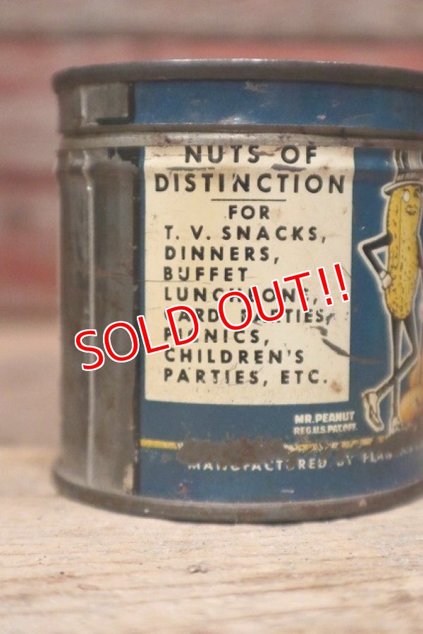画像5: dp-221101-06 PLANTERS / MR.PEANUT 1940's Salted PEANUTS Can